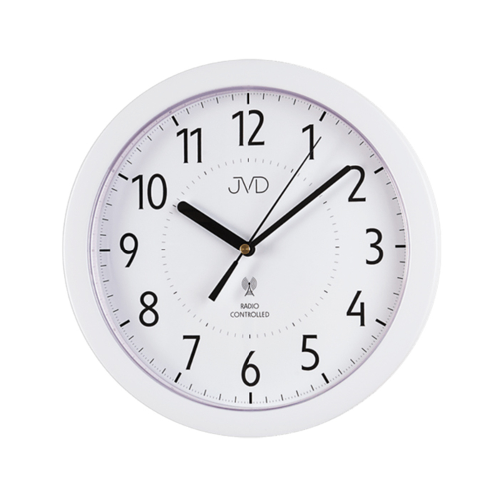 JVD Bílé rádiem řízené hodiny JVD RH612.13