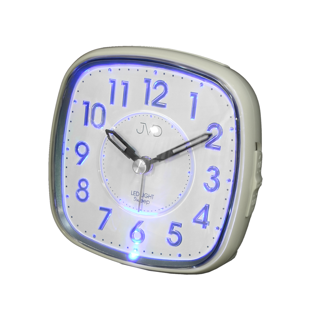 JVD Netikající tichý budík JVD SRP871.1 s LED podsvícením