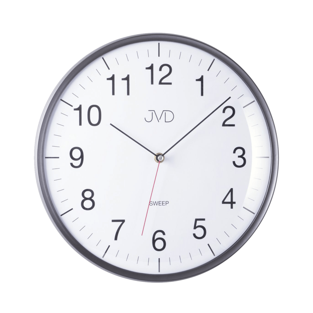 JVD Netikajcí analogové tiché nástěnné hodiny JVD HA16.2