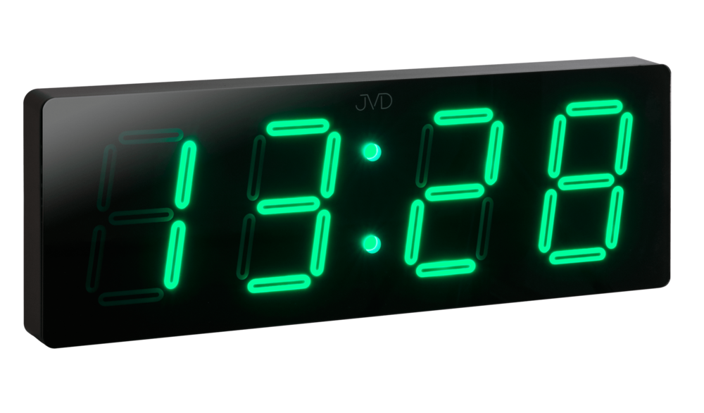 JVD Nástěnné digitální hodiny LED zelené číslice  JVD DH1.3