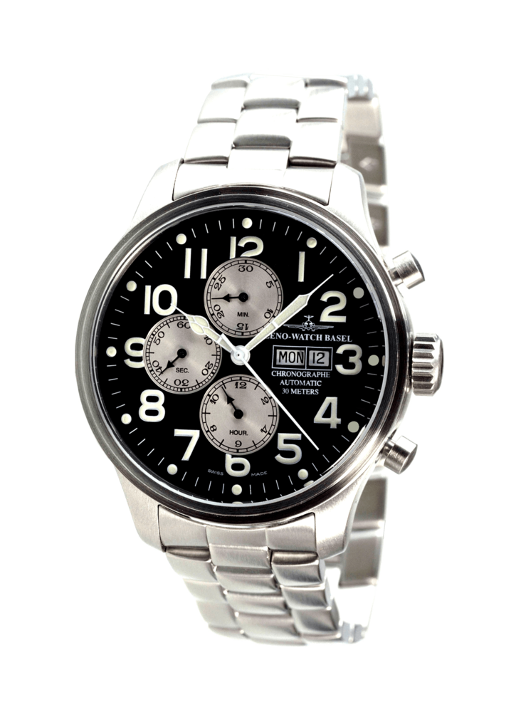 8557TVDD-b1M3   Pilot Oversized Chrono 7750 s kovovým tahem