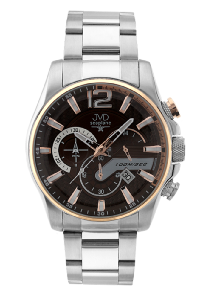 JVD Pánské mohutné vodotěsné hodinky JVD chronograf hodinky JVD JE1002.2