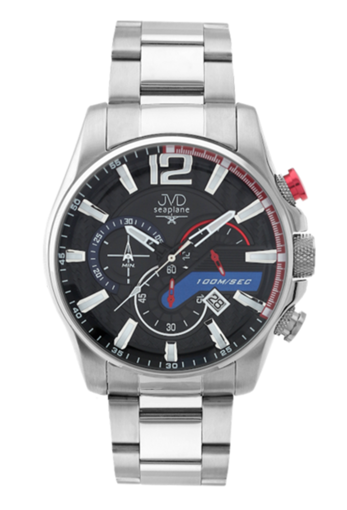 JVD Pánské vodotěsné náramkové hodinky JVD JE1002.1 - chronograf 10ATM