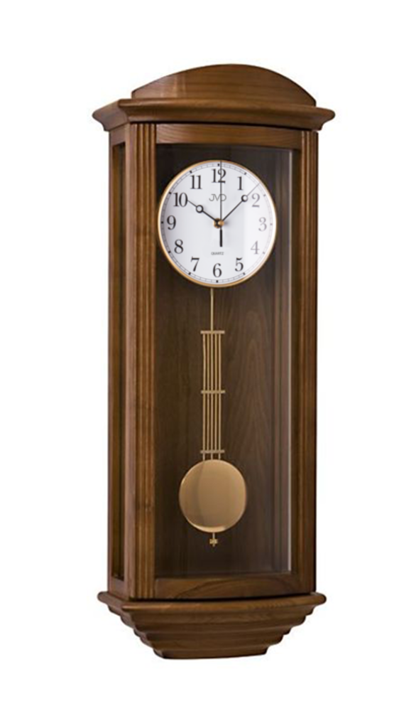JVD Skříňové dřevěné nástěnné kyvadlové hodiny JVD N2220/11