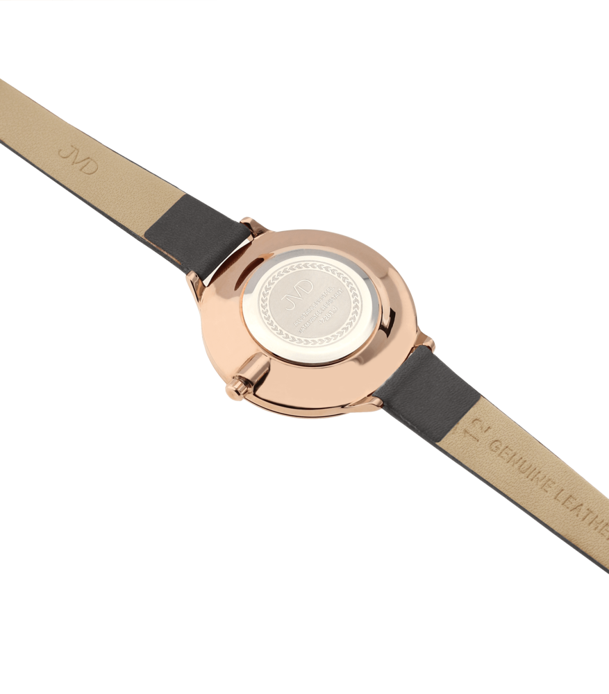 Dámské módní designové hodinky JVD JZ201.4 s řemínkem z pravé kůže
