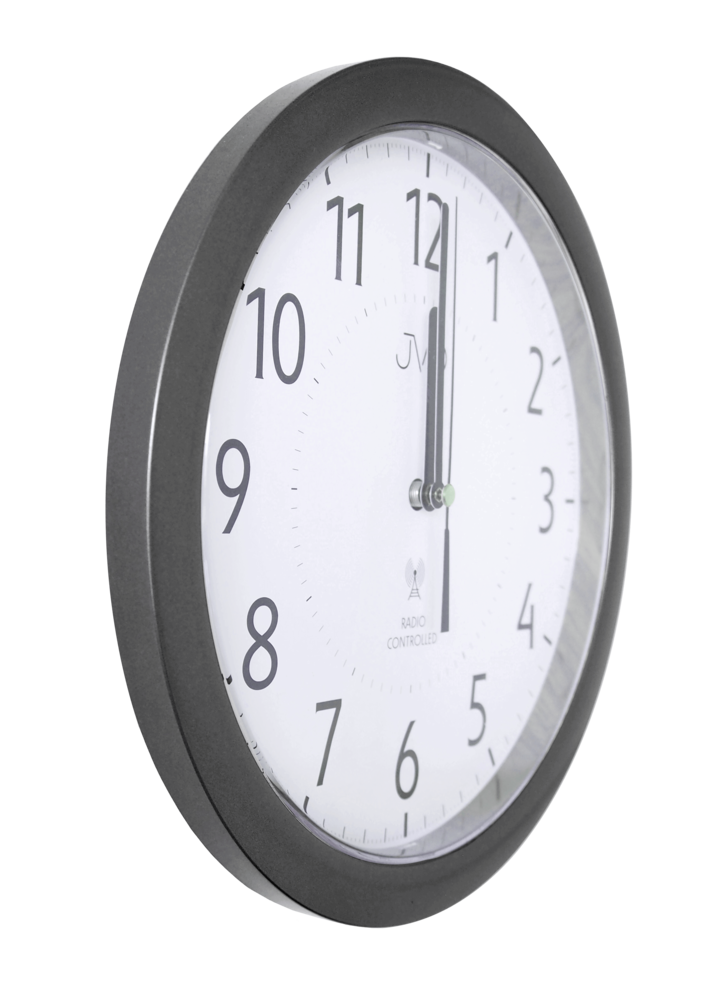 JVD Šedé čitelné rádiem řízené hodiny JVD RH612.11