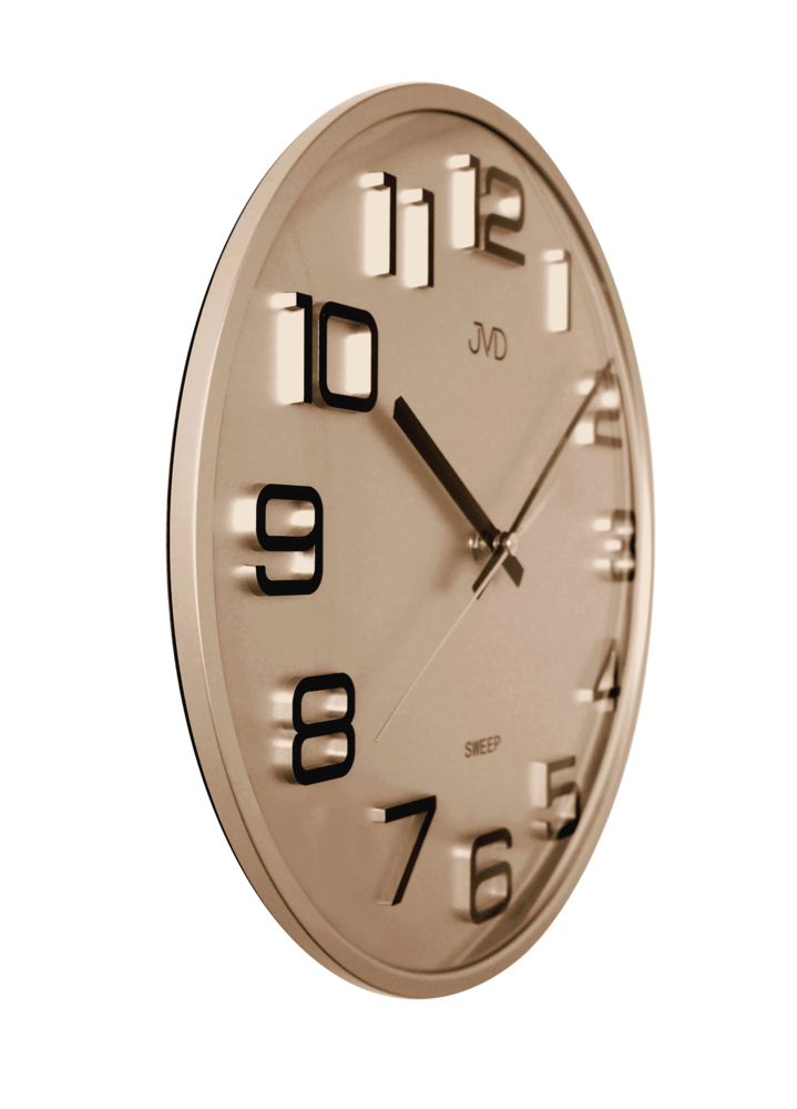 JVD Netikající tiché hodiny rose gold JVD HX2472.8