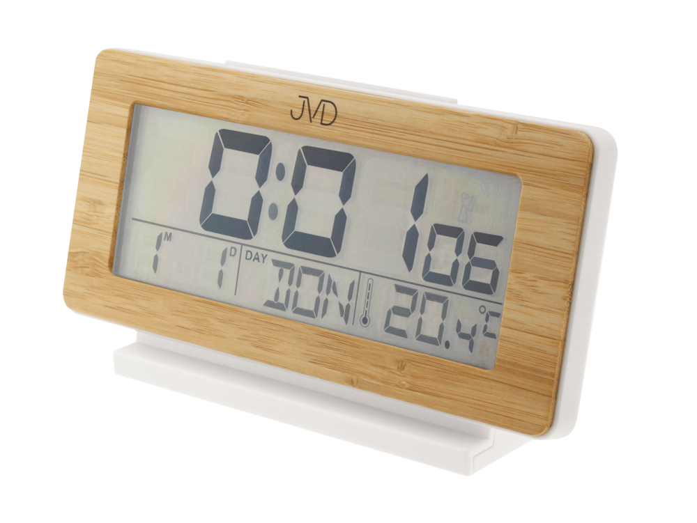 JVD Rádiem řízený digitální multifunkční budík JVD RB3523.3 s teploměrem