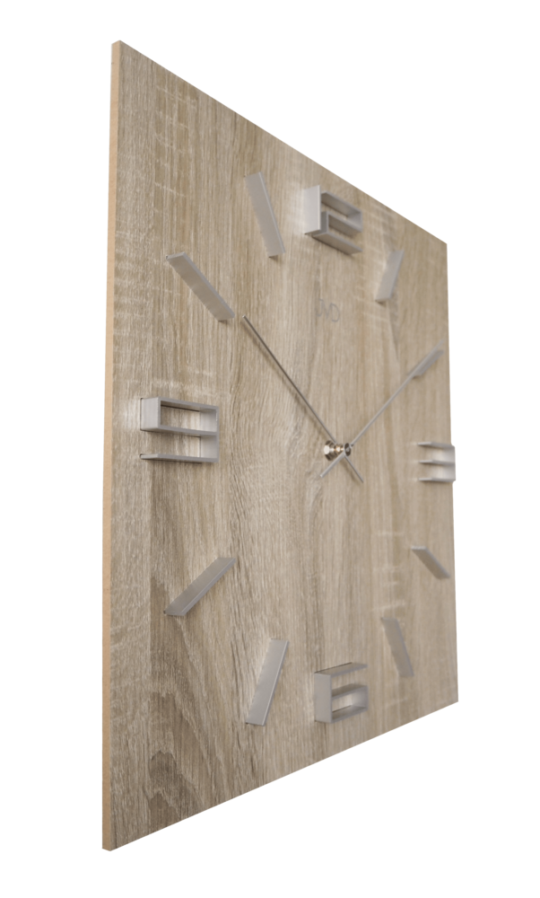 JVD Dřevěné hranaté designové hodiny JVD HC36.1