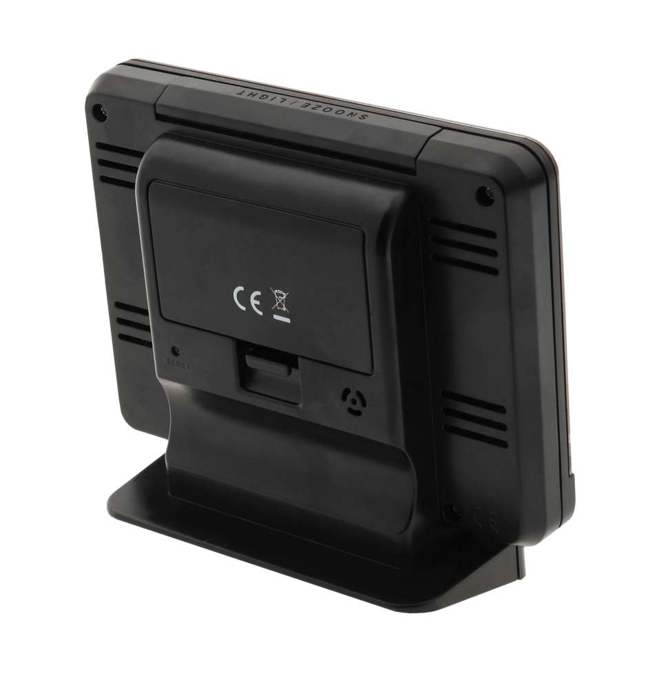 JVD Digitální rádiem řízený budík JVD černý RB9242.2