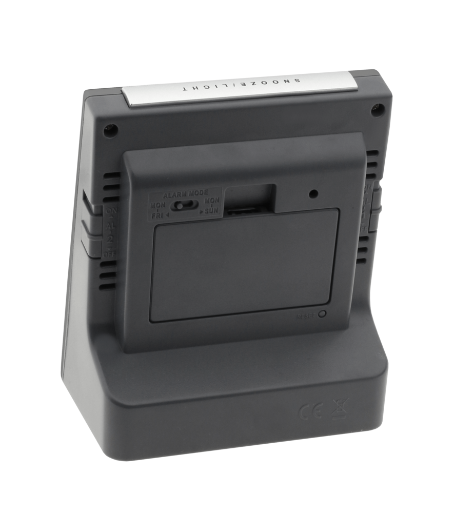 JVD Digitální černý rádiem řízený budík JVD RB9299.2