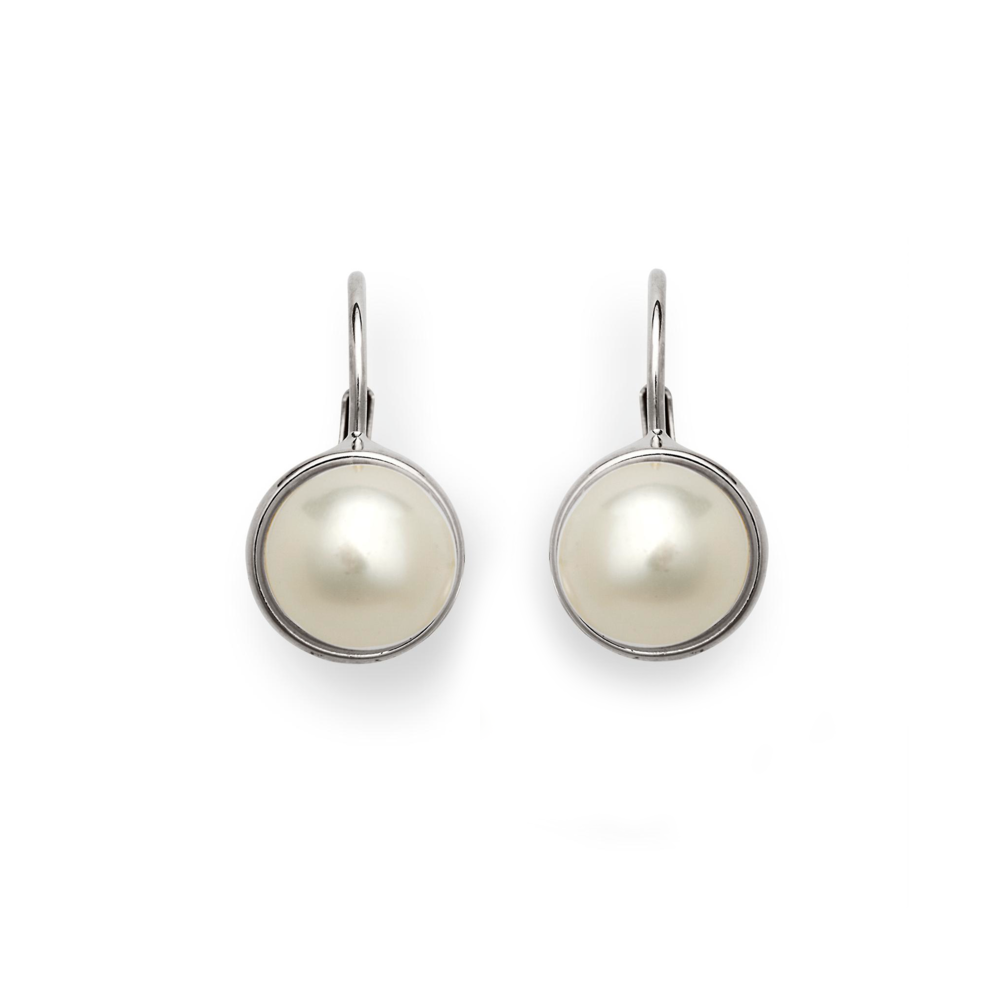  JVD Dámské stříbrné klasické náušnice s perlami SVLE0844XH2P100