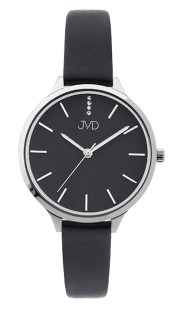 Dámské módní designové hodinky JVD JZ201.1 s řemínkem z pravé kůže