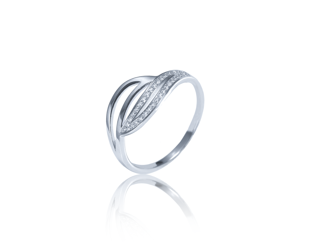JVD Dámský stříbrný zásnubní prsten se zirkonem  SVLR0345XF3BI62