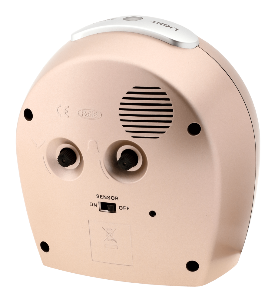 JVD Tichý netikající analogový budík rose gold JVD SRP910.11