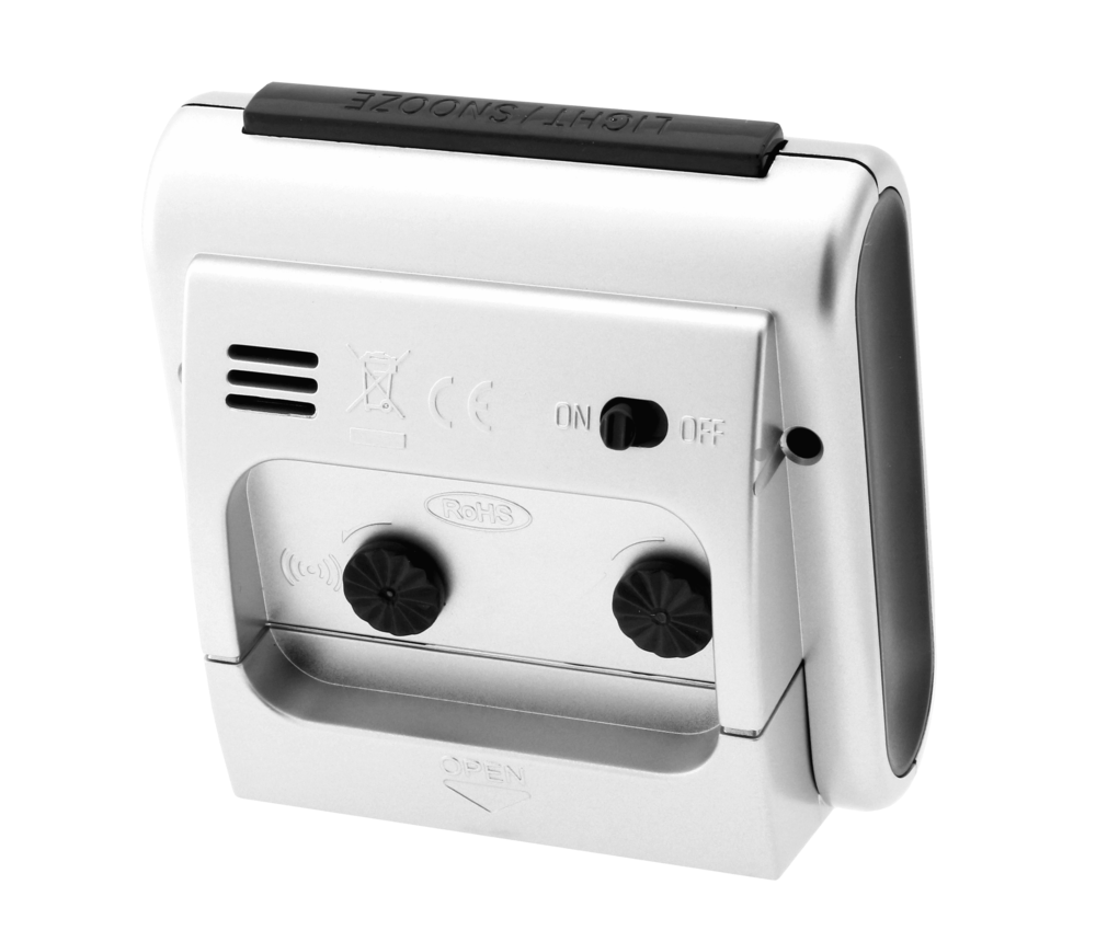 JVD Malý netikající tichý budík ručkový budík JVD sweep SRP962.9