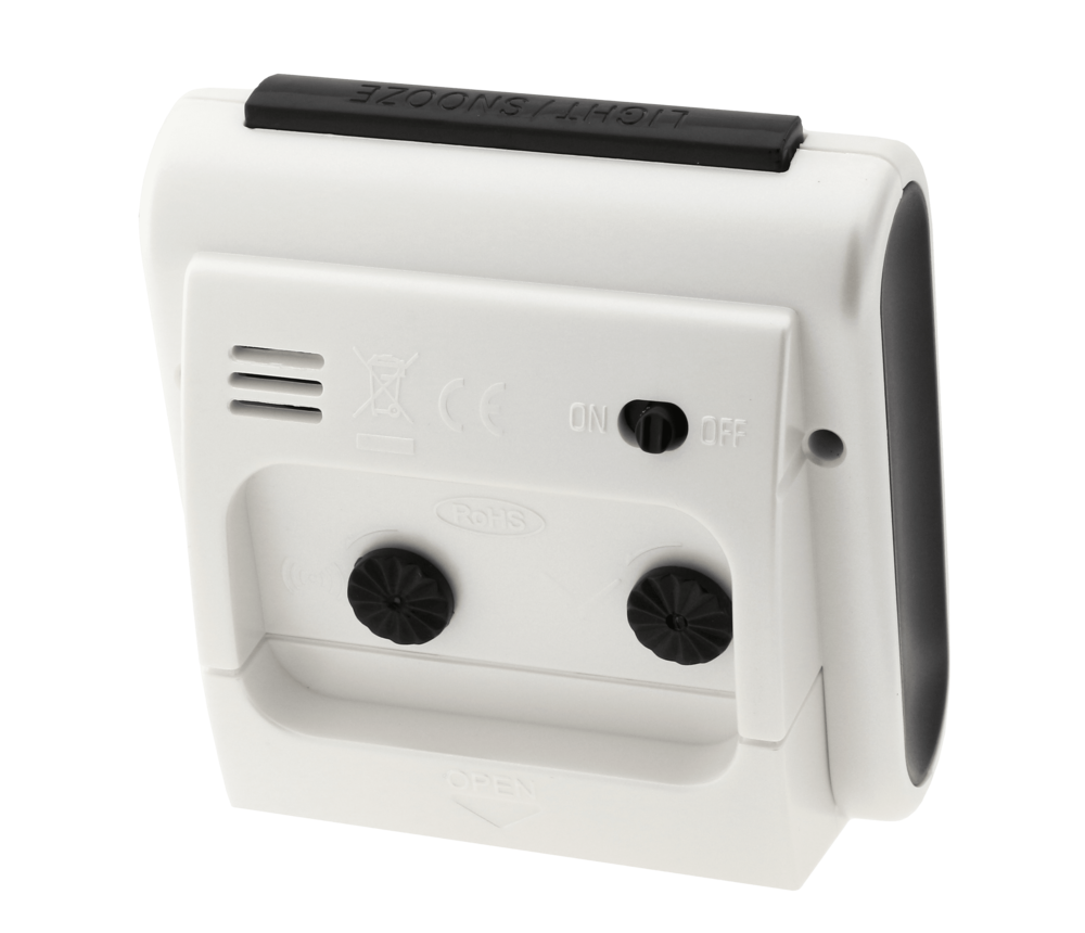 JVD Malý netikající tichý budík ručkový budík JVD sweep SRP962.8