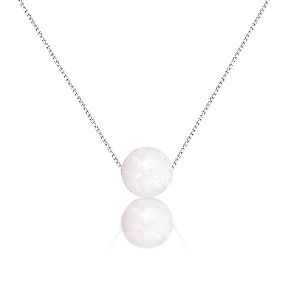 JVD Stříbrný náhrdelník s opálem SVLN0166XF6O100
