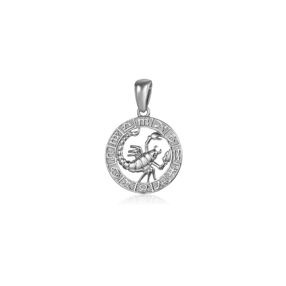 JVD Stříbrné kulaté gravírované znamení SVLP0713XH200SC ŠTÍR