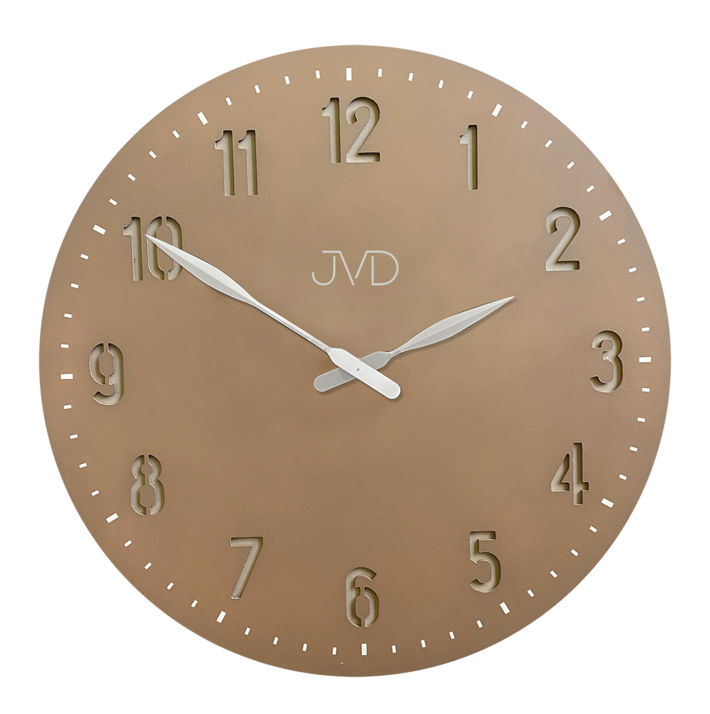 JVD Krémové designové nástěnné hodiny JVD HC39.2