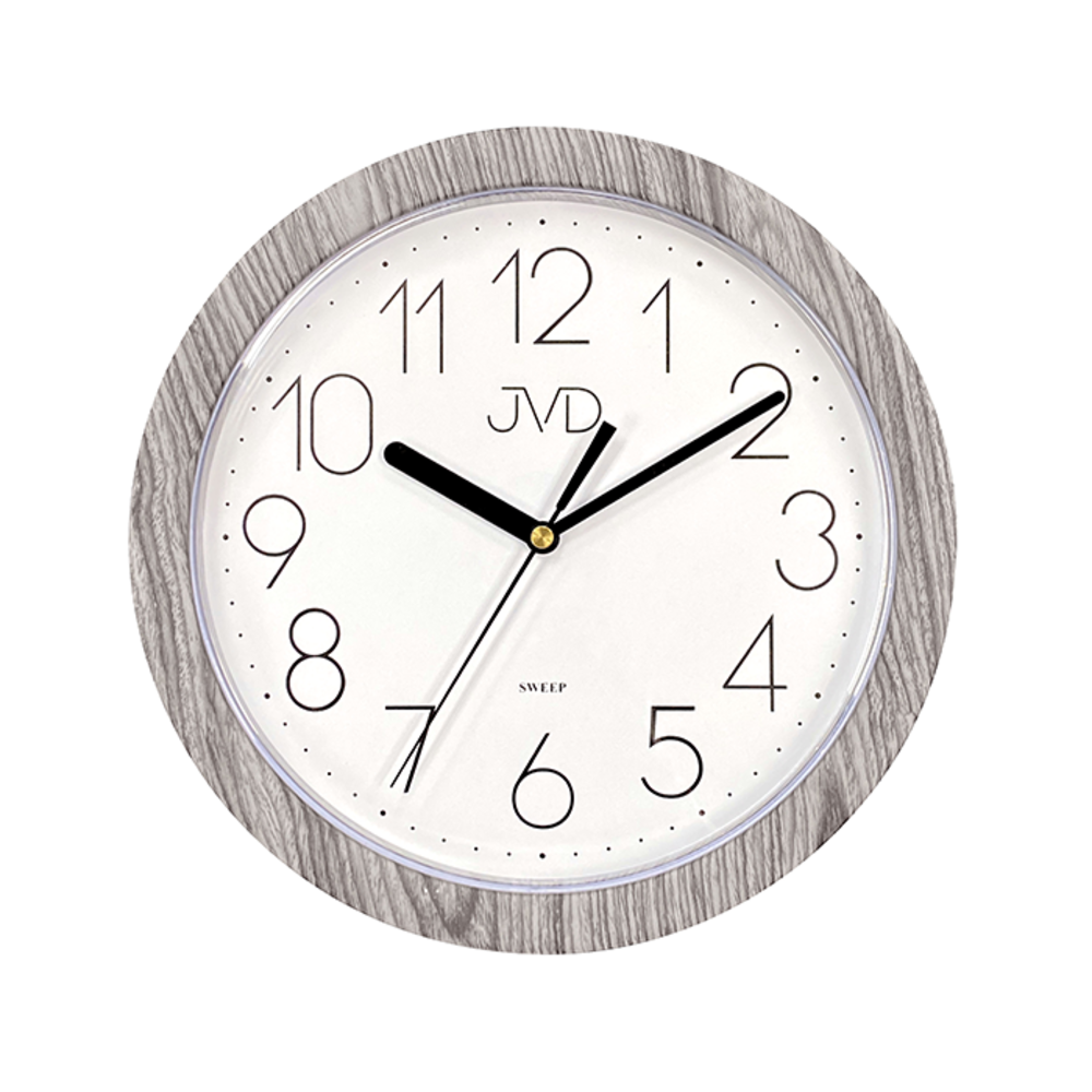 JVD Nástěnné hodiny s imitací dřeva JVD H612.22