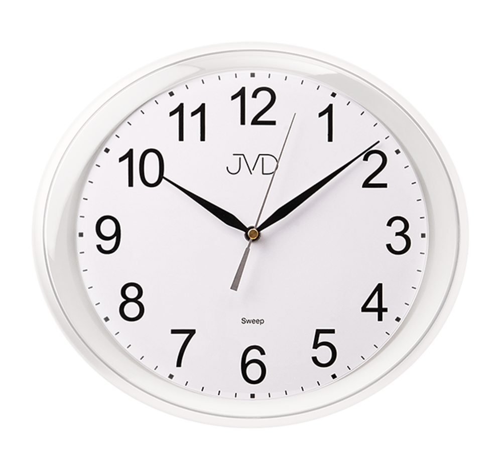 JVD Nástěnné bílé hodiny JVD HP664.9