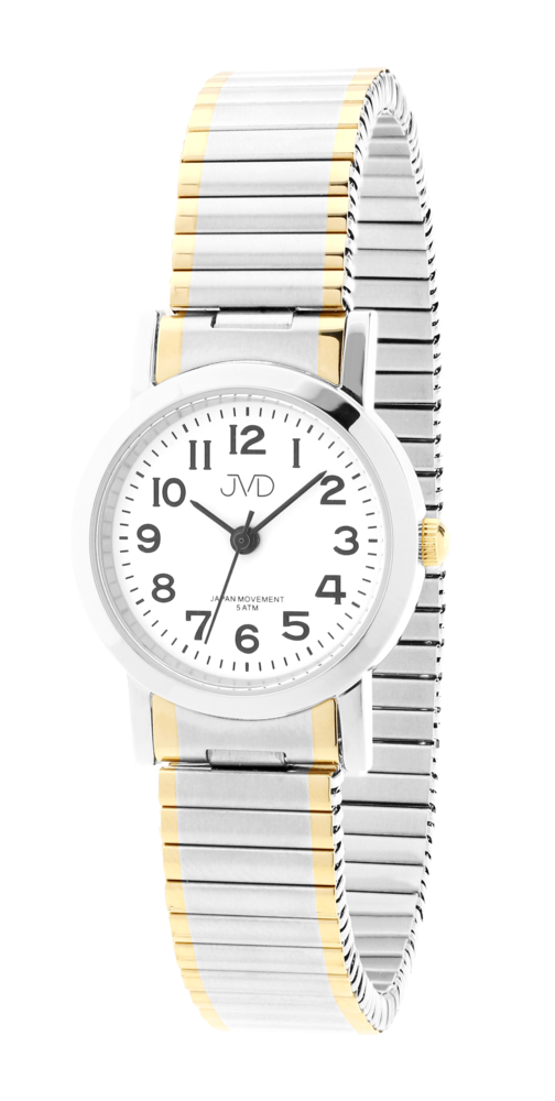 JVD Dámské ocelové hodinky na pružném pérovém řemínku JVD J4061.9