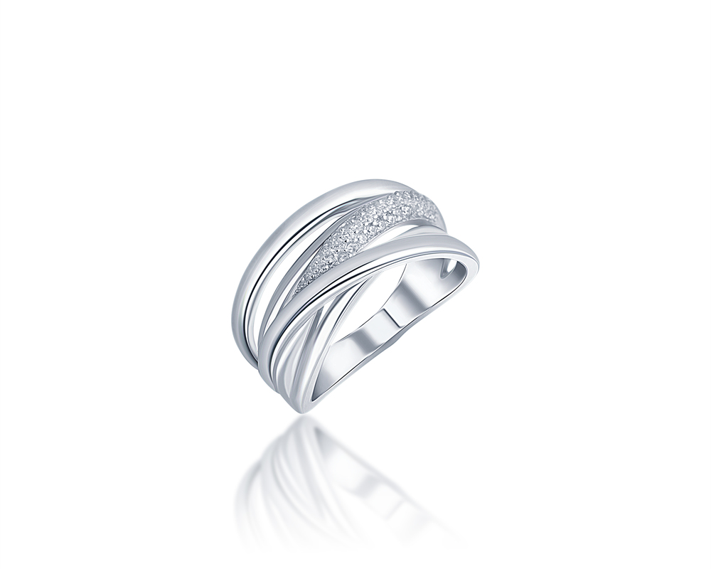 JVD Dámský stříbrný prsten se zirkonem SVLR0396XH2BI64