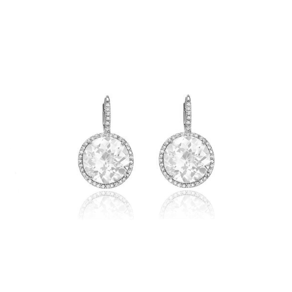 JVD Dámské stříbrné klasické náušnice se zirkony ryz. 925/1000 SVLE0471SH2BI00