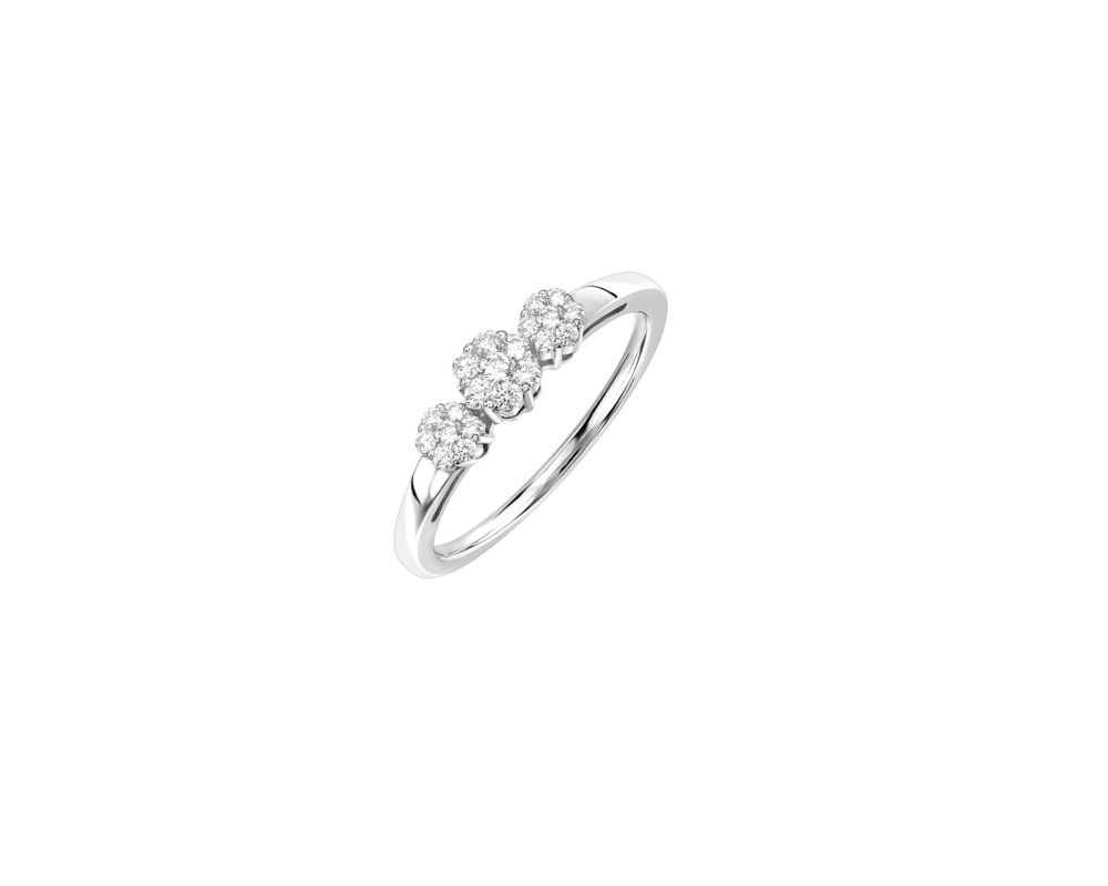 JVD Stříbrný prsten se zirkony 925/1000 SVLR0461XH2BI54