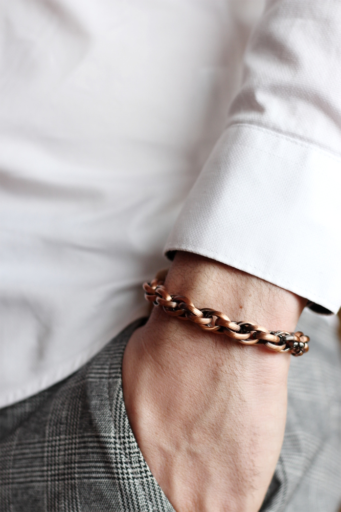 JVD Mohutný ocelový náramek z chirurgické oceli - unisex SSSB0043XF9RG22