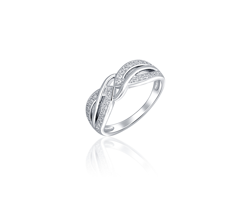 JVD Dámský stříbrný prsten se zirkony SVLR0468XF6BI54