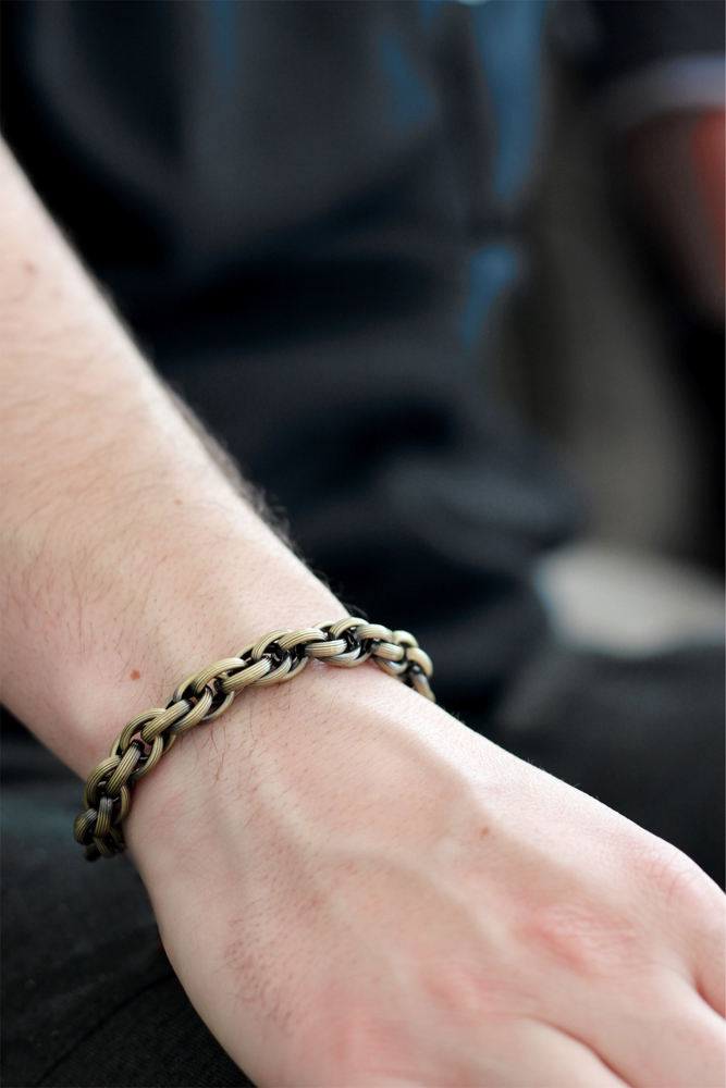 JVD Mohutný ocelový náramek z chirurgické oceli - unisex SSSB0043XF9ME22