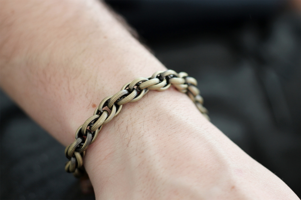 JVD Mohutný ocelový náramek z chirurgické oceli - unisex SSSB0043XF9ME22