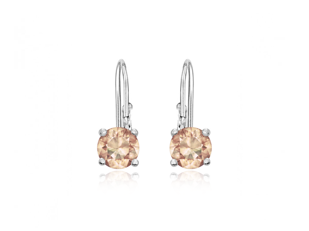  JVD Dámské stříbrné klasické náušnice se zirkony ryz. 925/1000 SVLE0620XH2CH00