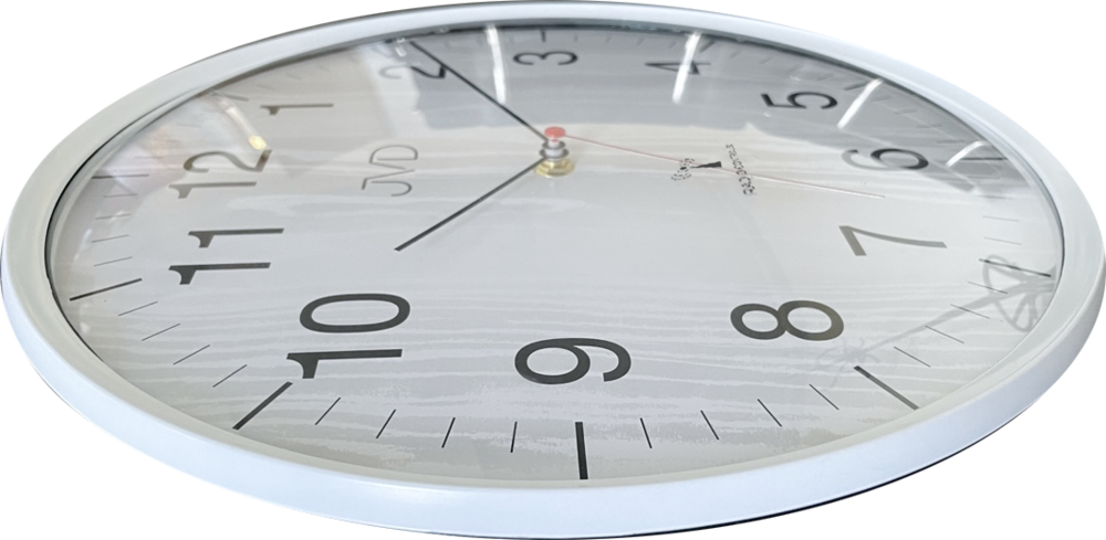 JVD Nástěnné rádiem řízene hodiny v imitaci dřeva JVD RH17.1