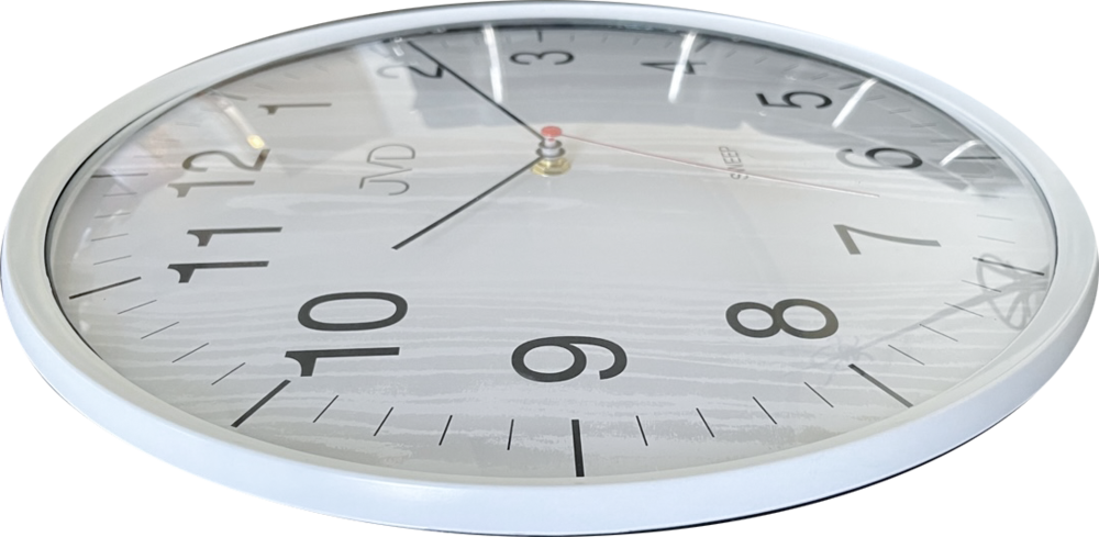 JVD Čitelné netikající tiché nástěnné hodiny JVD HA17.1