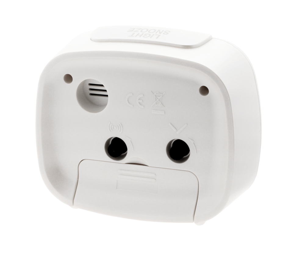 JVD Analogový modrý netikajicí tichý budik JVD SRP003.1