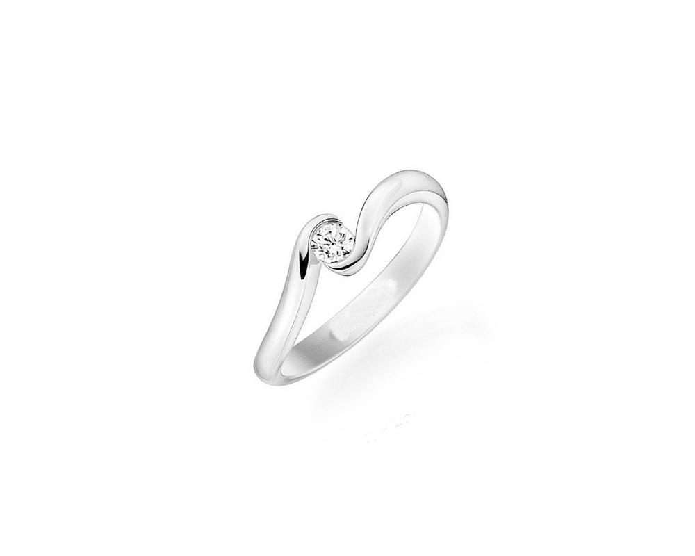 JVD Dámský stříbrný zásnubní prsten se zirkonem SVLR0633XH2BI58
