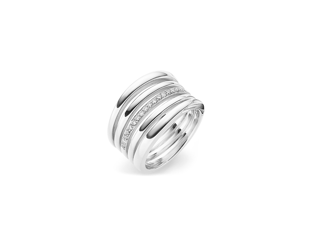 JVD Dámský mohutný stříbrný prsten se zirkony SVLR0632XH2BI62