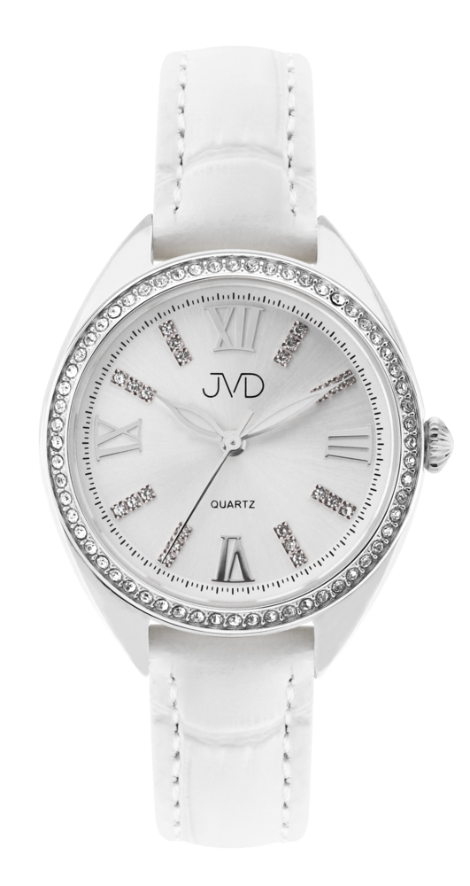 JVD Bílé dámské elegantní šperkové hodinky JVD JG1028.1