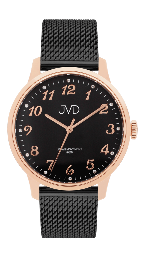 JVD Dámské černé náramkové hodinky JVD J1124.6