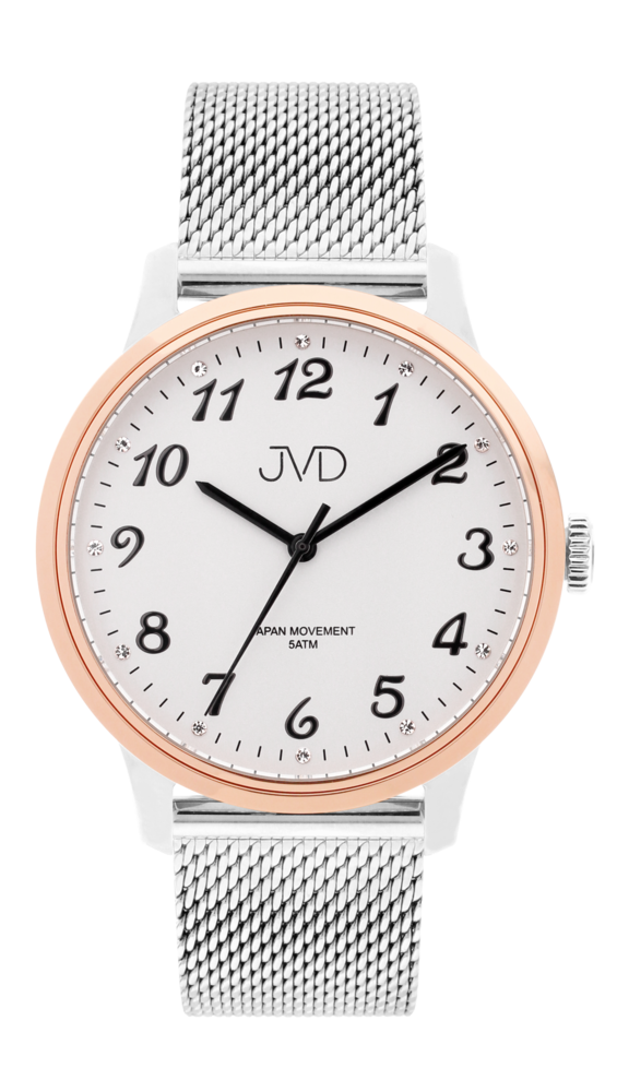JVD Náramkové hodinky se zirkony na číselníku JVD J1124.5