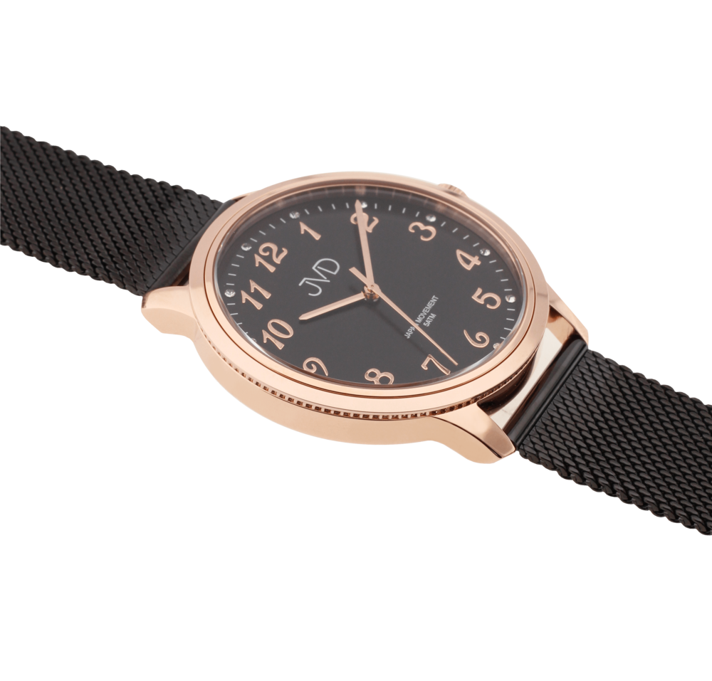 JVD Dámské černé náramkové hodinky JVD J1124.6