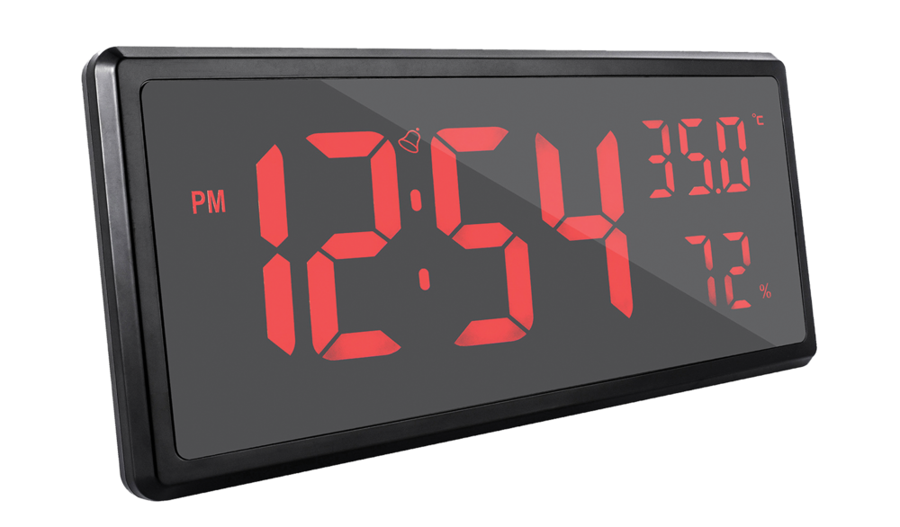 JVD Digitální nástěnné hodiny s LED podsvícením JVD DH308.1
