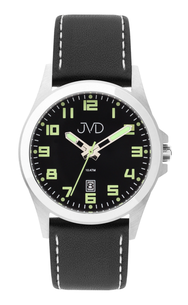 JVD Pánské vodotěsné černé náramkové hodinky JVD J1041.46