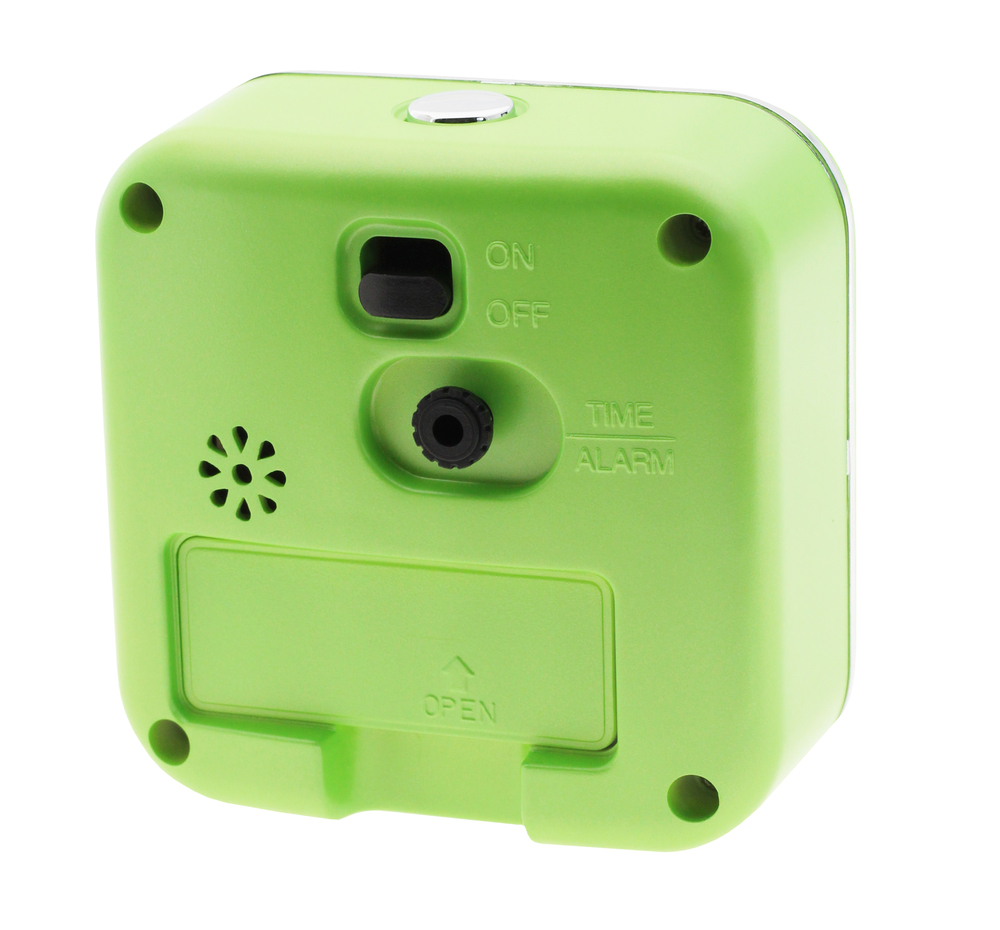 Tichý netikající dětský ručkový budík LED čísla JVD SRP901.3