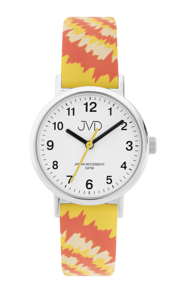 JVD Dětské žluté náramkové hodinky JVD J7211.2