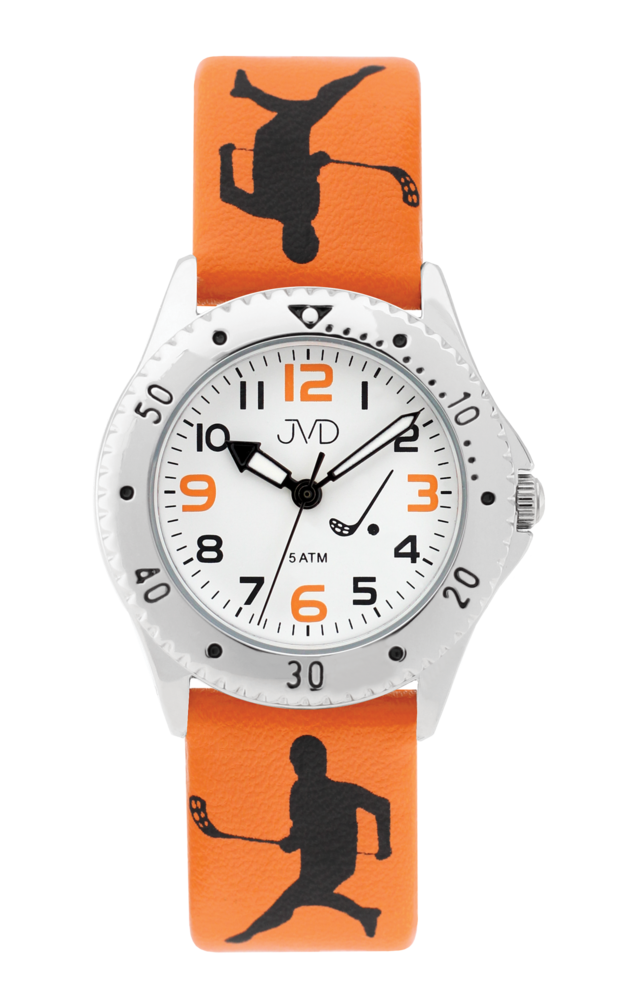 JVD Oranžové dětské florbalové náramkové hodinky JVD J7209.3