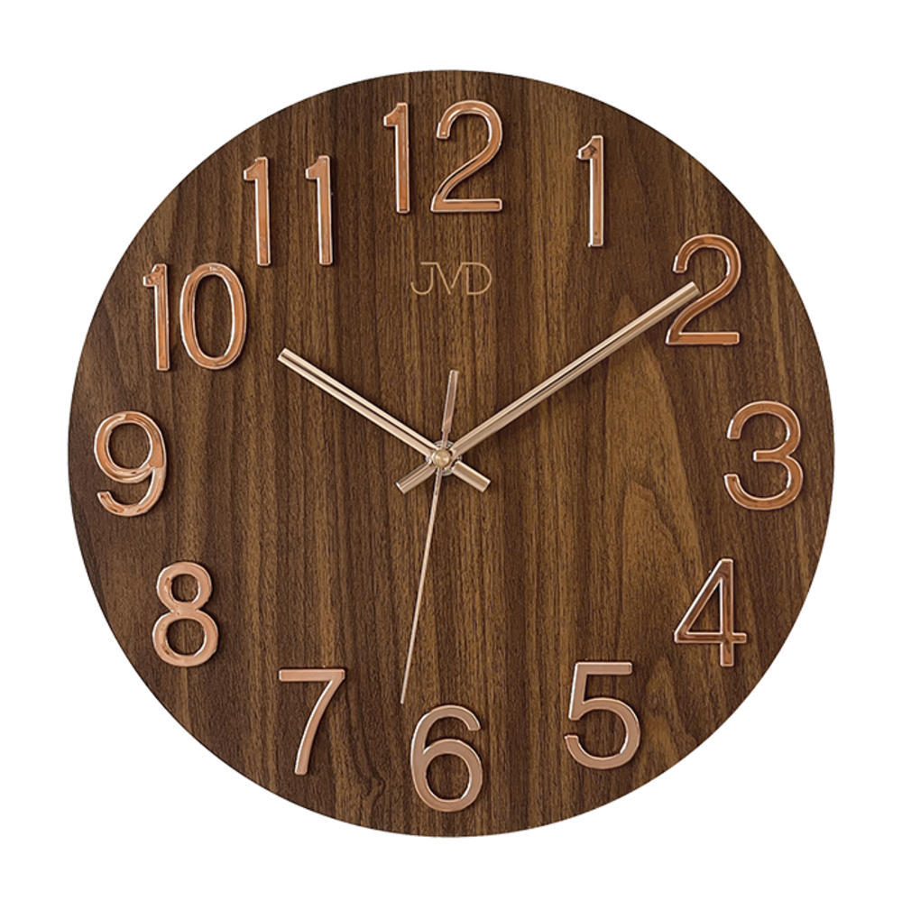 JVD Kulaté dřevěné hodiny JVD HT98.8